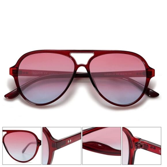 Retro Unisex Sunglasses - Picture 2 of 3